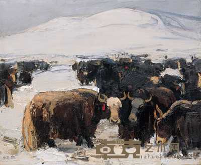王琨 1992年 高原魂 50×60cm